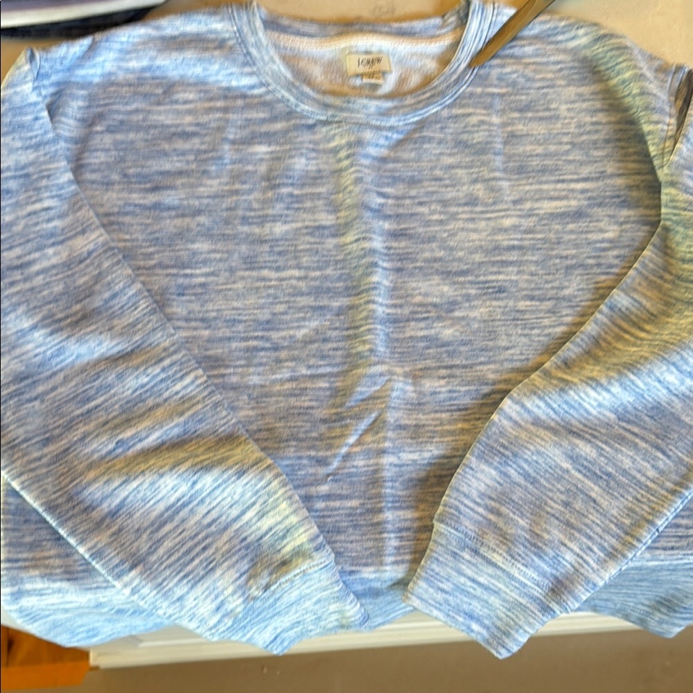 J Crew Blue Striped sweatshirt .  Size M. Matching jogger available to bundle
